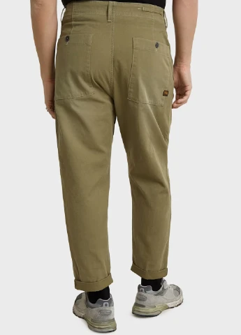 Зеленые кэжуал демисезонные зауженные брюки G-Star Raw