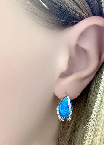 Сережки Silver Flame (233883929)
