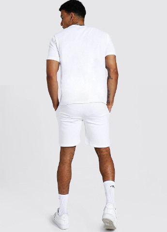Белый летний костюм (футболка, шорты) с шортами Boohoo