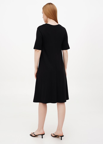 Чорна кежуал сукня Gant однотонна