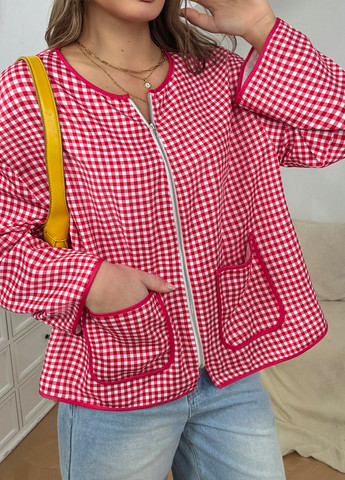 Червона демісезонна куртка SHEIN