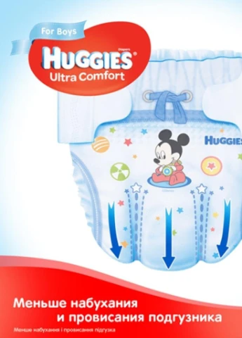 Підгузник Ultra Comfort 3 для хлопчиків (5-9 кг) 21 шт (5029053543536) Huggies (207383645)