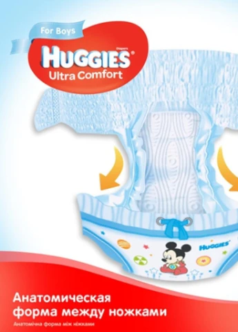 Підгузник Ultra Comfort 3 для хлопчиків (5-9 кг) 21 шт (5029053543536) Huggies (207383645)