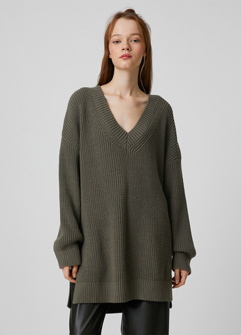 Оливковий (хакі) демісезонний пуловер пуловер KOTON