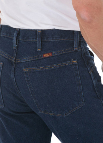 Темно-синие демисезонные прямые джинсы Wrangler