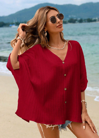 Красная блуза SHEIN