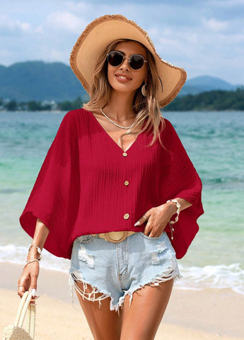 Красная блуза SHEIN