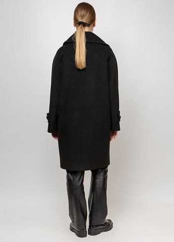 Чорне демісезонне Пальто двобортне O`zona milano