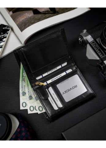 Кошелек мужской кожаный 1537-03-BOR Rovicky (254314467)