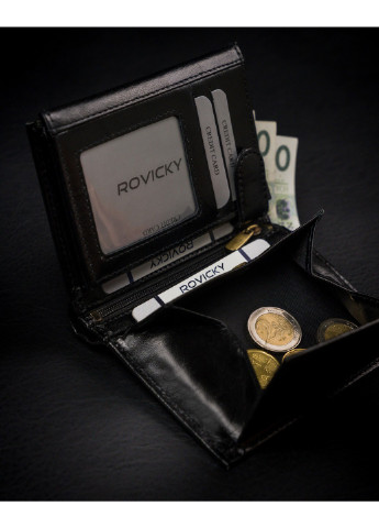 Кошелек мужской кожаный 1537-03-BOR Rovicky (254314467)