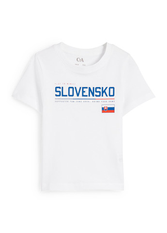 Белая летняя футболка C&A