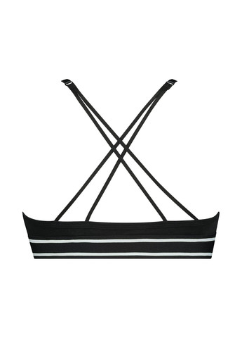 Чорно-білий топ бюстгальтер Hunkemoller без кісточок бавовна