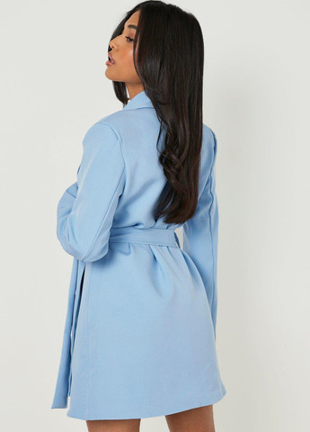 Голубое кэжуал платье платье-жакет Boohoo однотонное