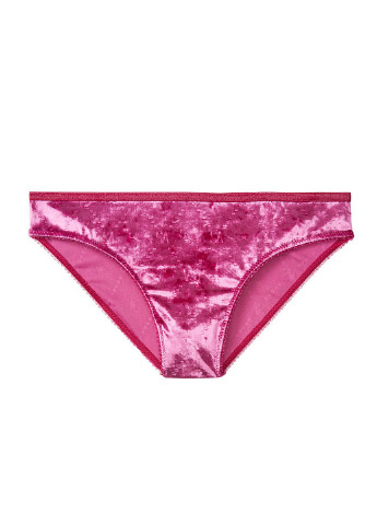 Трусики Victoria's Secret сліп фактури пурпурні повсякденні велюр