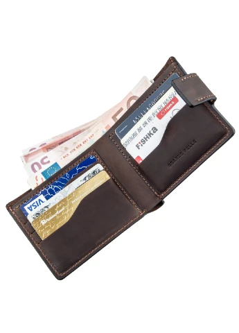 Кожаное портмоне 9х11х2 см Grande Pelle (253490844)