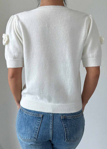 Белый летний джемпер джемпер SHEIN