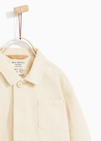 Бежевая демисезонная куртка Zara