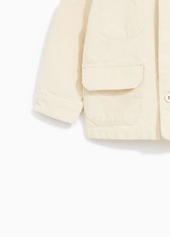 Бежевая демисезонная куртка Zara