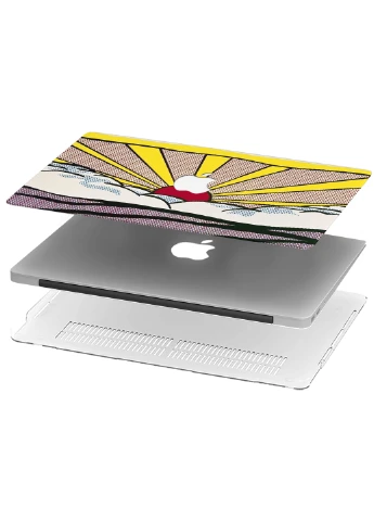 Чехол пластиковый для Apple MacBook Pro 15 A1707 / A1990 Ретроспектива Роя Лихтенштейна в Tate Modern (9649-2490) MobiPrint (218867579)