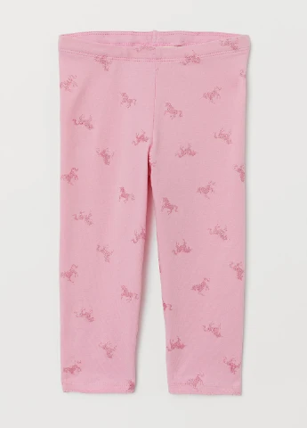 Розовые летние леггинсы H&M