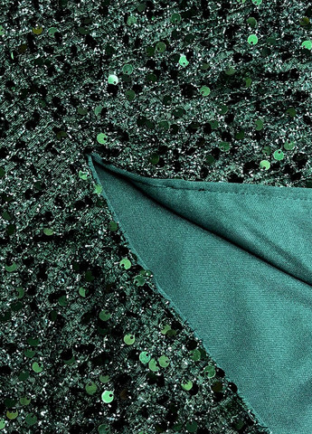 Темно-зелена коктейльна, вечірня сукня з відкритою спиною SHEIN однотонна