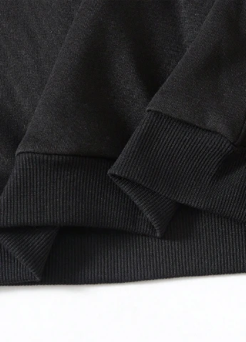 SHEIN світшот новорічний чорний святковий, кежуал поліестер