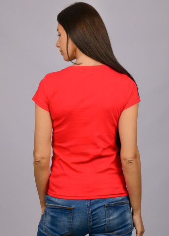 Красная летняя футболка CAGL
