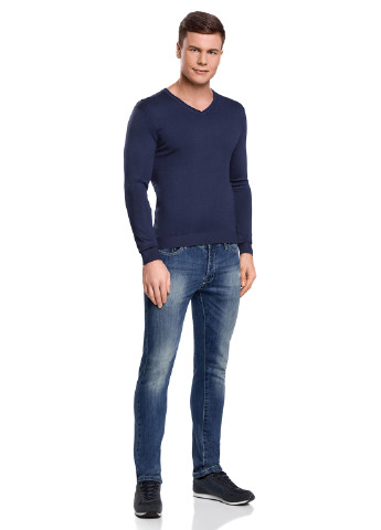 Синій демісезонний пуловер пуловер Oodji