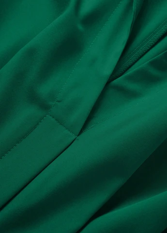 Темно-зеленое кэжуал платье рубашка SHEIN однотонное