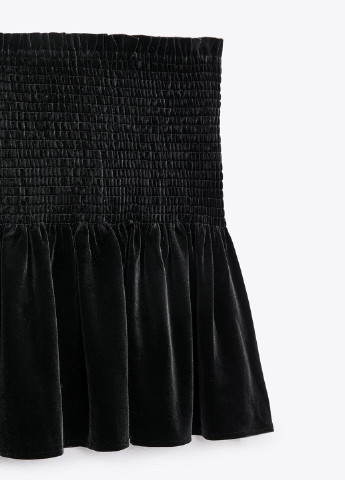 Черная кэжуал однотонная юбка Zara годе