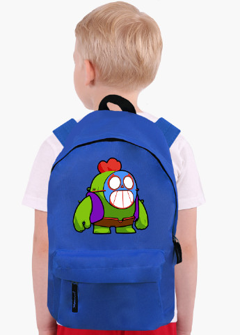 Детский рюкзак Спайк Бравл Старс значок Ель Прімо (Spike Brawl Stars with Pin El Primo) (9263-2600) MobiPrint (217075161)