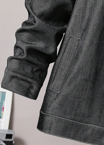 Чорна демісезонна куртка SHEIN