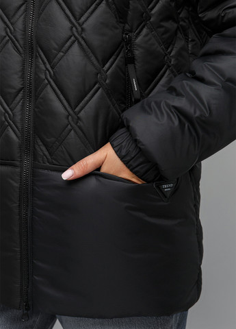Чорна демісезонна куртка SAMANTI