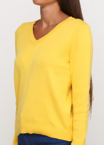 Желтый демисезонный пуловер пуловер Only Women