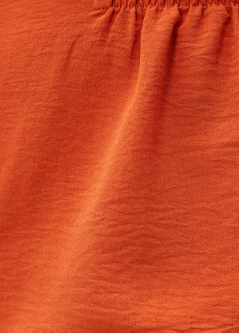 Комбинезон KOTON комбинезон-шорты однотонный оранжевый кэжуал полиэстер