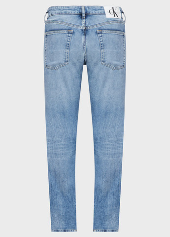 Голубые демисезонные прямые джинсы Calvin Klein Jeans