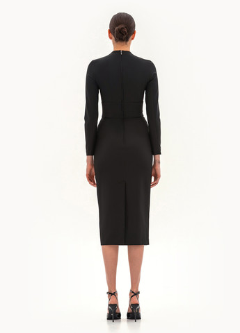 Чорна ділова сукня футляр BGL однотонна