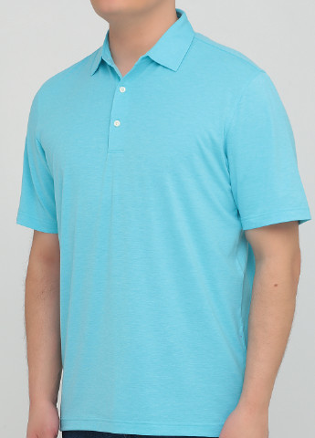 Голубой футболка-поло для мужчин Greg Norman меланжевая