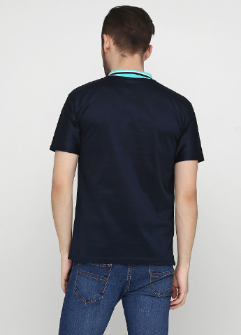 Темно-синяя футболка-поло для мужчин Chiarotex однотонная