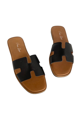 Черные шлепанцы Anna Lucci без застежки