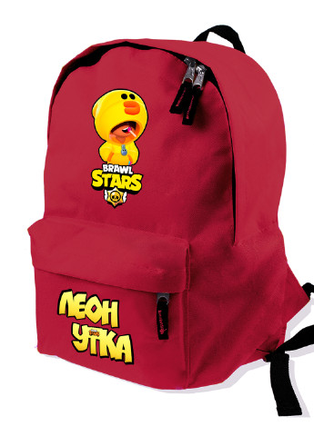Детский рюкзак Леон Утка Салли Леон Цыпленок Салли Бравл Старс (Leon Sally Brawl Stars) (9263-1020) MobiPrint (217366032)