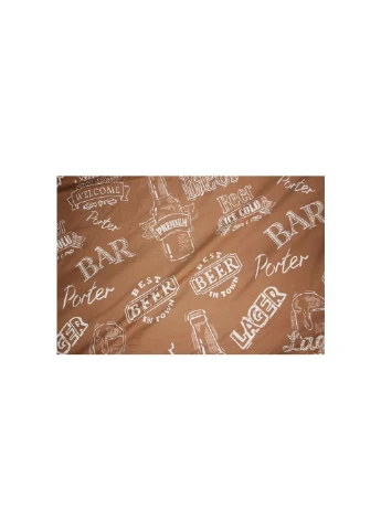 Постельное белье Бязь Ranforce Elite 17-0509 Beer Bar Porter 175х210 двуспаль (2200004672519) Mirson (254077118)