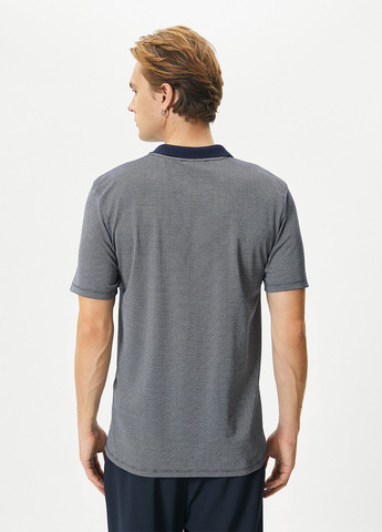 Индиго футболка-поло для мужчин KOTON меланжевая