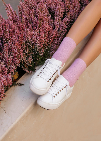 Розовые носки из шерсти мериноса Mo Ko Ko Socks (253412754)