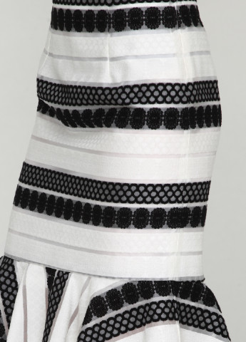 Черно-белая кэжуал в полоску юбка Axel