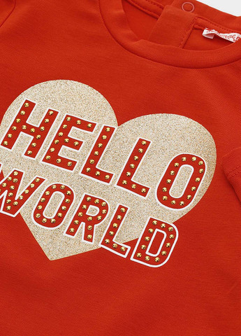 Красный демисезонный кэжуал лонгслив Original Marines с надписями