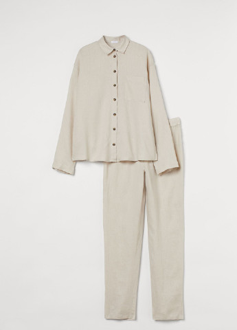 Светло-бежевая всесезон пижама H&M
