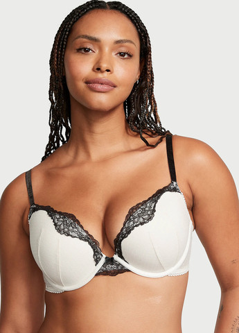 Молочний демісезонний комплект (бюстгальтер, трусики) Victoria's Secret