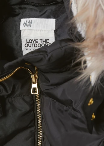 Черная куртка демісезон,чорний, H&M