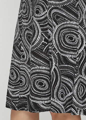 Черно-белая кэжуал с абстрактным узором юбка Signature миди
